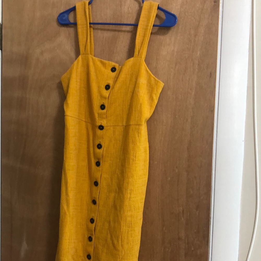 Mustard Madewell dress